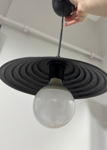 Siyah Modern Tavan Lambası - Görsel 3