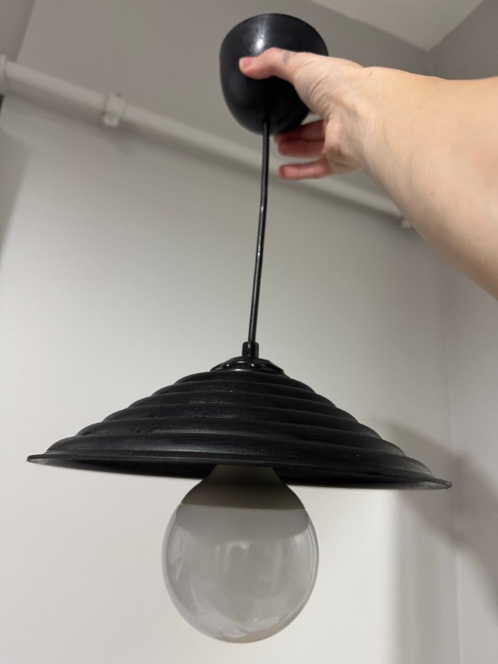 Siyah Modern Tavan Lambası - Görsel 4