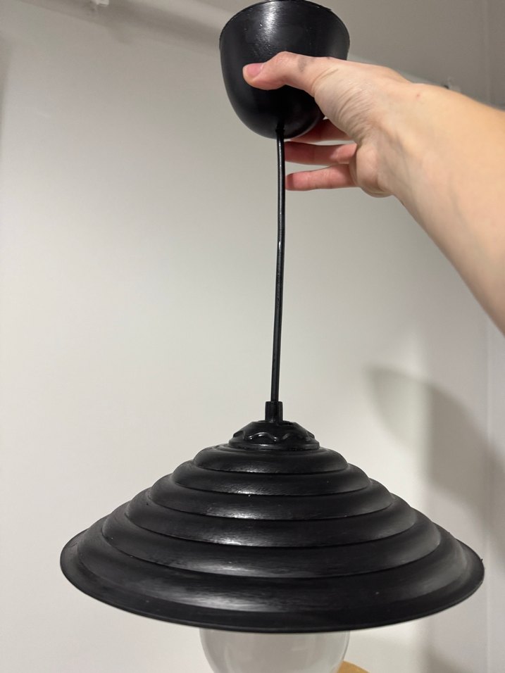 Siyah Modern Tavan Lambası - Görsel 2