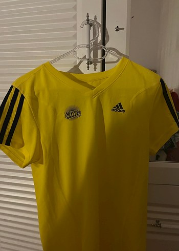 m Beden Sarı Adidas Kadın Kısa Kollu Spor Tişörtü