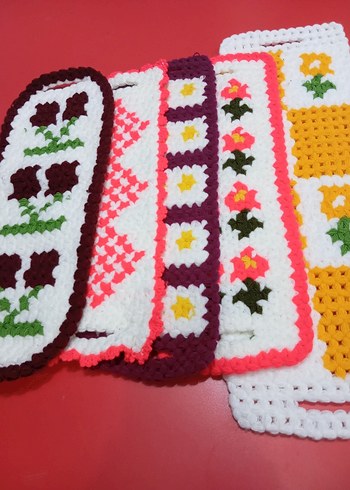 Renkli Örgü Banyo Süngeri - Görsel 8