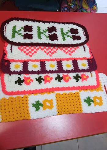 Renkli Örgü Banyo Süngeri - Görsel 9