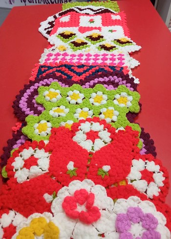 Renkli Örgü Banyo Süngeri - Görsel 11