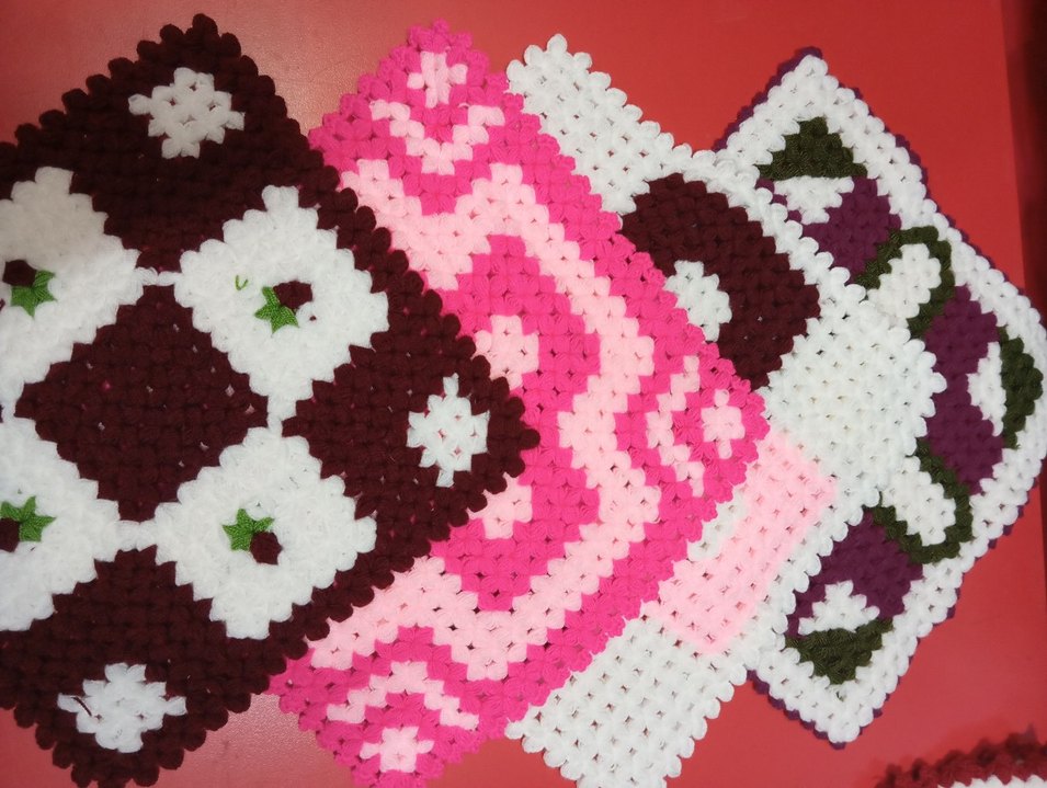 Renkli Örgü Banyo Süngeri - Görsel 3