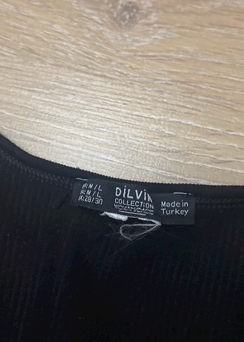 Siyah uzun kollu crop - Görsel 3