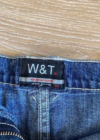 Zara Parlak Mavi Kemerli Denim Mini Etek