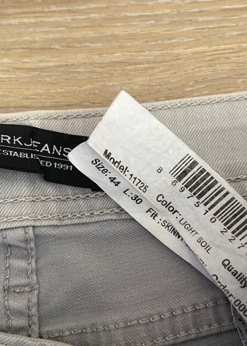 Gri Erkek Denim Pantolon - Görsel 5