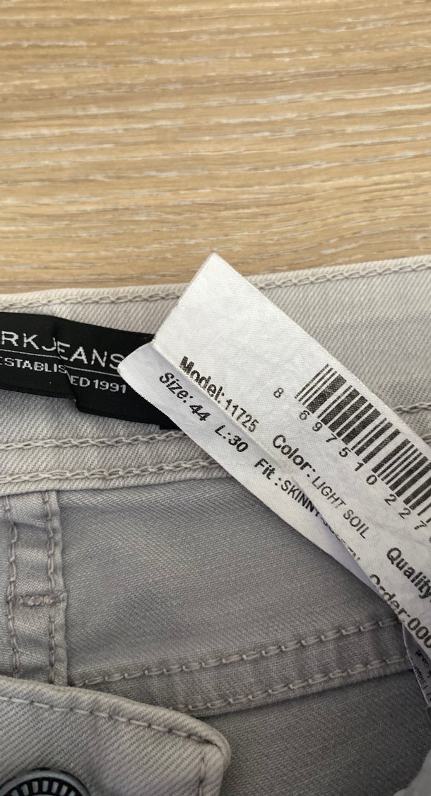 Gri Erkek Denim Pantolon - Görsel 5