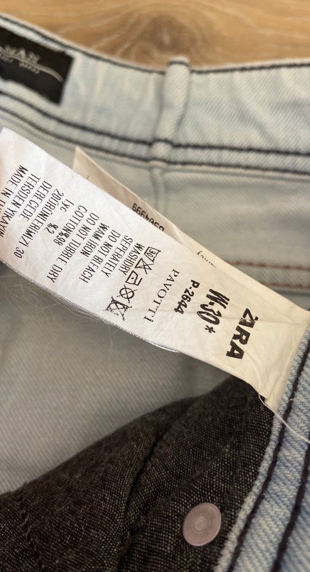 Zara Buz mavisi erkek pantolon - Görsel 3