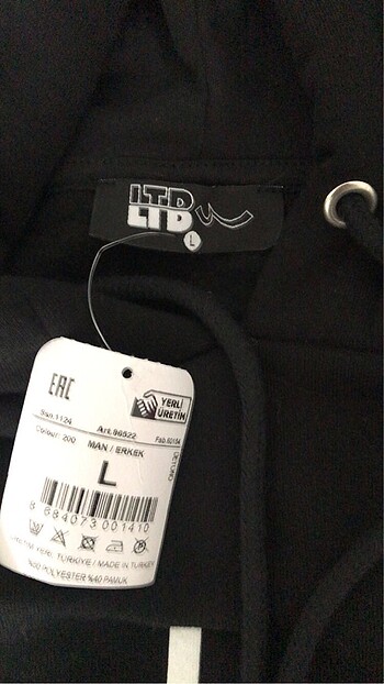 l Beden siyah Renk Ltb sweatshirt