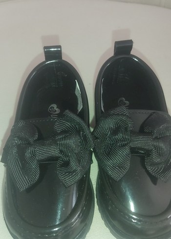 Kız Çocuk Siyah Fiyonklu Goth Babet - Görsel 4