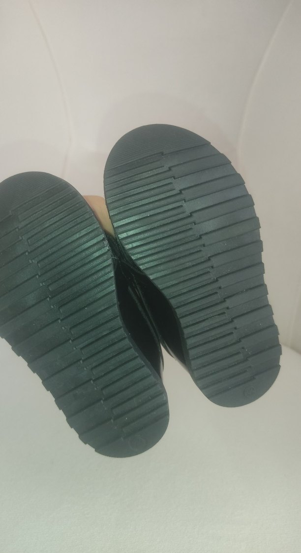 Kız Çocuk Siyah Fiyonklu Goth Babet - Görsel 3