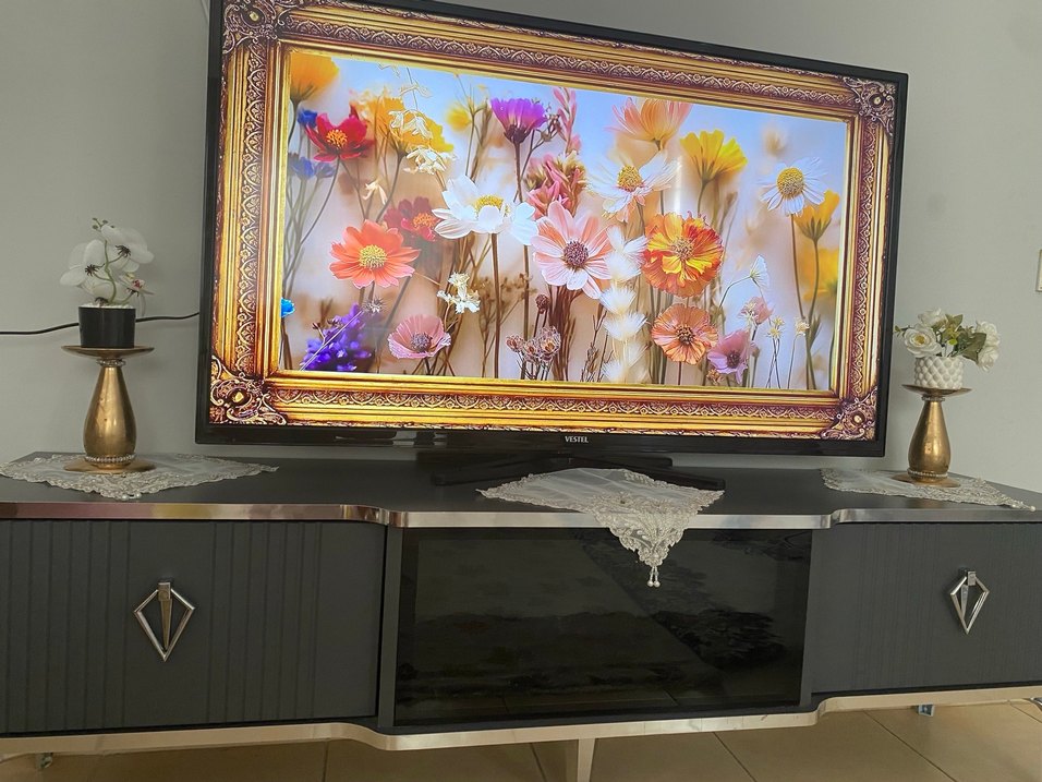 Parlak Altın Renkli Metal Mumluk Çift - Görsel 3