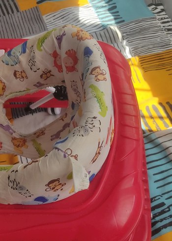 Renkli Kırmızı Bebek Yürüteci - Görsel 7