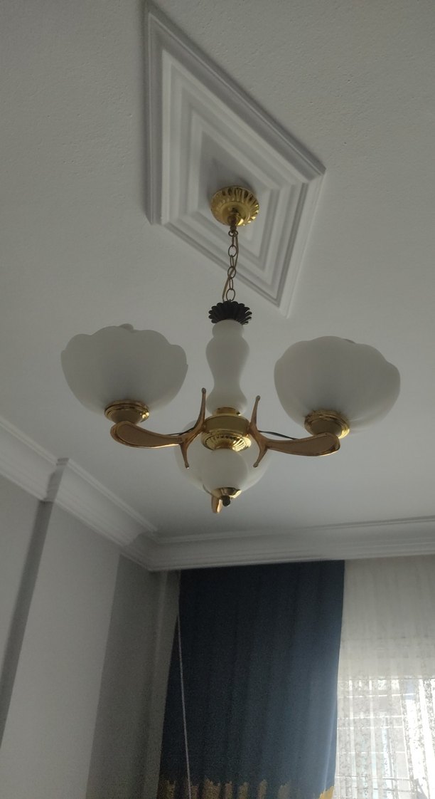 Beyaz 3 Lambalı Tavan Avizesi - Görsel 2