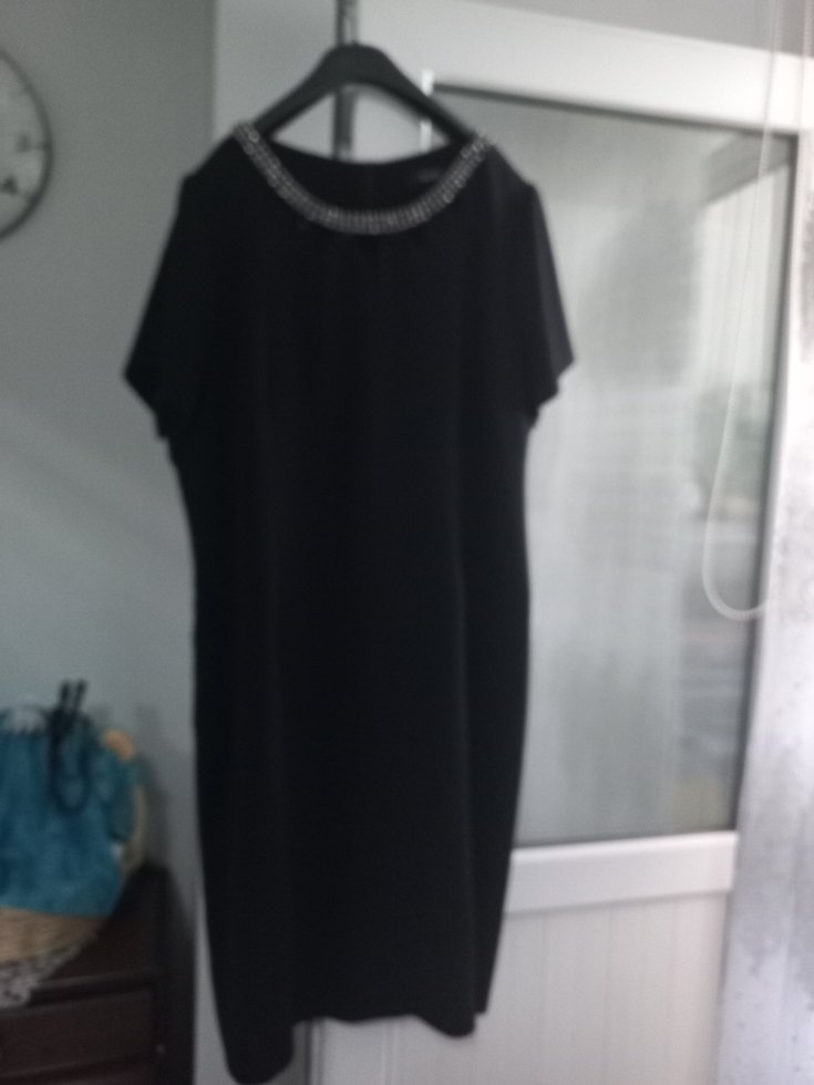 Diger Siyah Uzun Dantel Detaylı Kadın Abiye Elbise - Görsel 2