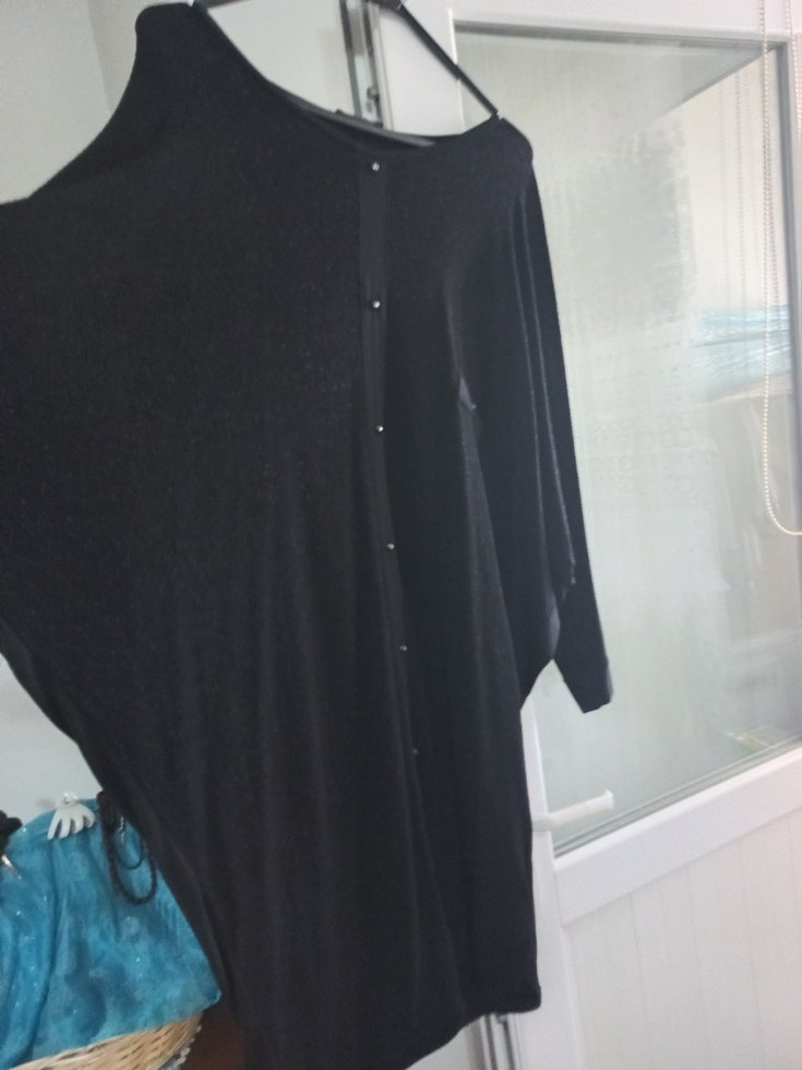 Diger Siyah Uzun Dantel Detaylı Kadın Abiye Elbise - Görsel 3