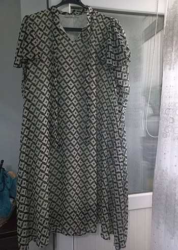 Gri Yılan Desenli Uzun Kollu Kadın Tunik - Görsel 11