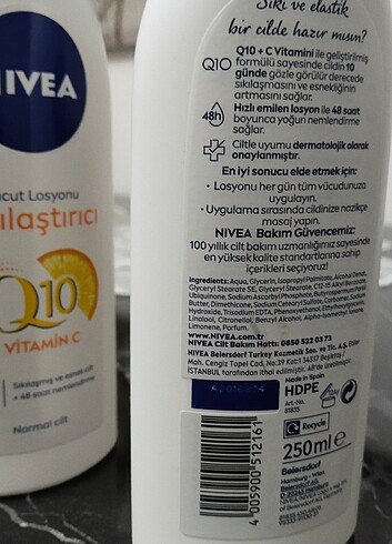 Nivea NIVEA. Sıkılaştırıcı ve nemlendirici vücut losyonu