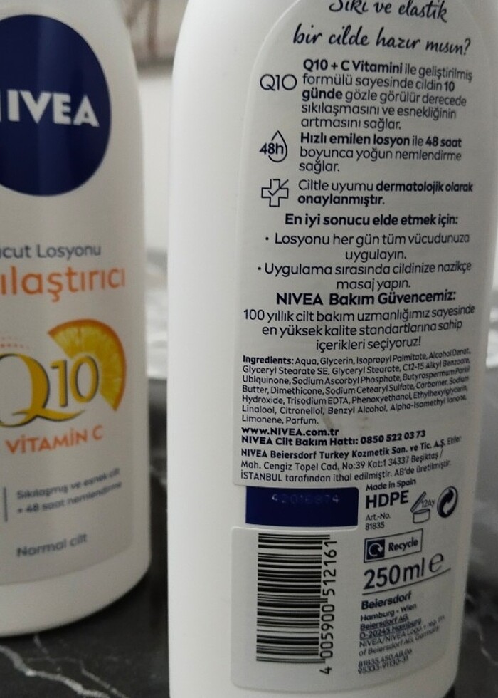 NIVEA. Sıkılaştırıcı ve nemlendirici vücut losyonu - Görsel 2