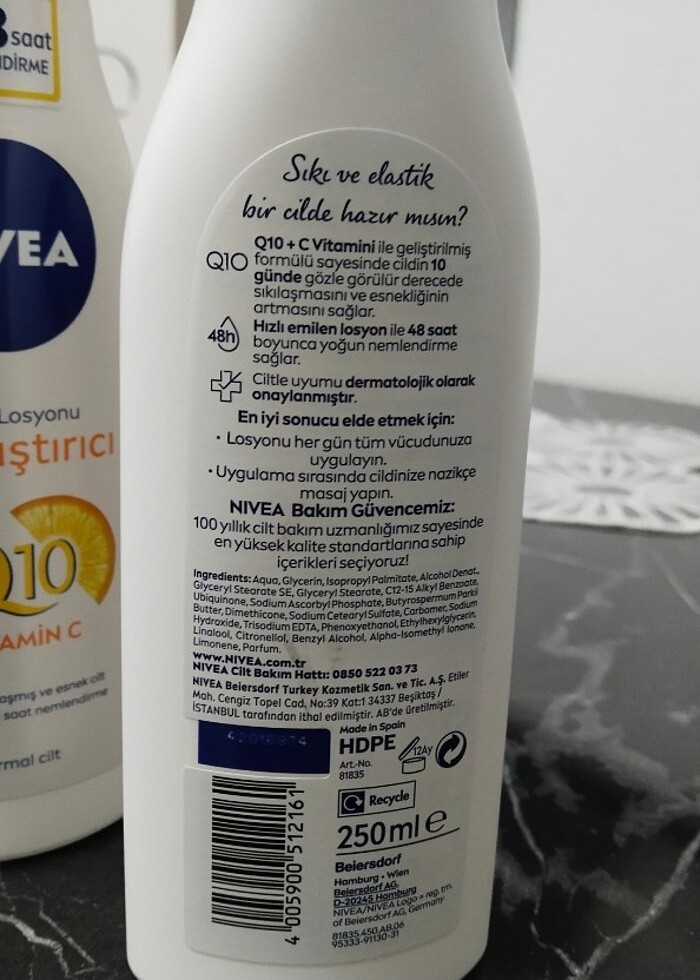 NIVEA. Sıkılaştırıcı ve nemlendirici vücut losyonu - Görsel 4