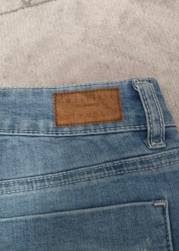 Pastel Mavi Rahat Kesim Mini Denim Şort - Görsel 6