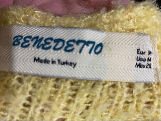 m Beden sarı Renk Sarı hırka