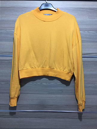 Sarı renk kısa sweat