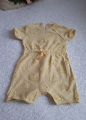18 ve 24 ay arasi Sarı Bebek Kız Tulum citcitli hello baby