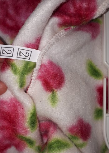 Kız Çocuk Pembe Çiçekli Fırfırlı Panço - Görsel 9