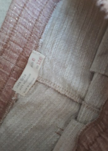 8 Yaş Beden camel Renk 8 yas pantolon simli ZARA kiz cocuk