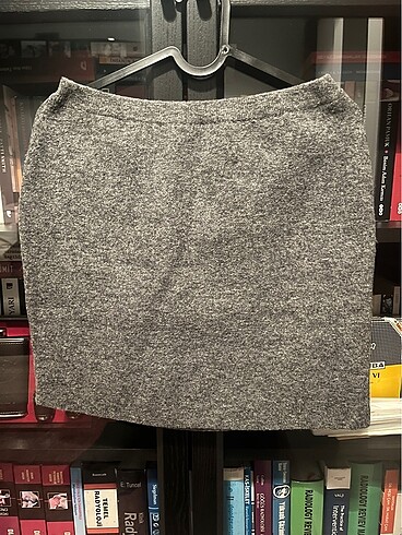 Zara dokuma yünlü mini etek