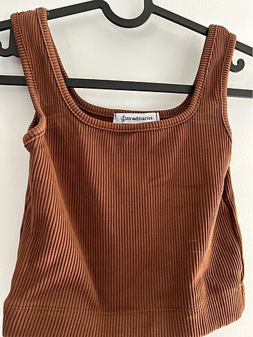 Stradivarius Stradivarius kahverengi ribanalı büstiyer