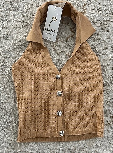 Bershka Camel triko bluz