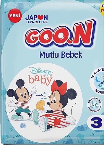 Diğer Goon bebek bezi 3 numara 100 adet