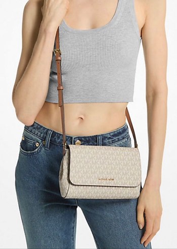 Beden Michael Kors Bej Deri Kadın Çapraz Çanta