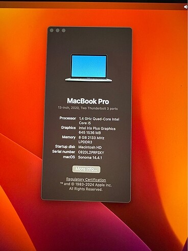 Macbook Pro 2020