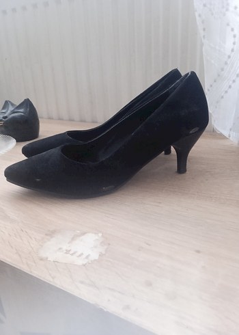 36 Beden siyah Renk Siyah süet Stiletto