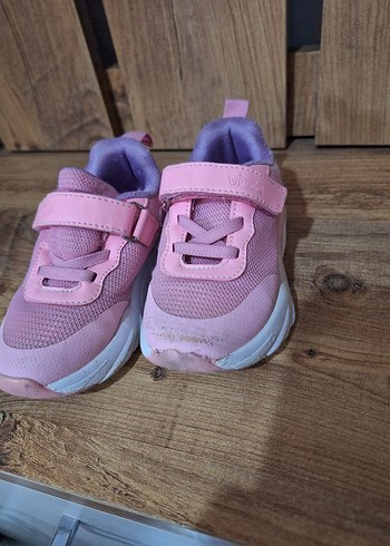 Kız Çocuk Pembe Cırtlı Spor Ayakkabı vicco ışıklı - Görsel 2
