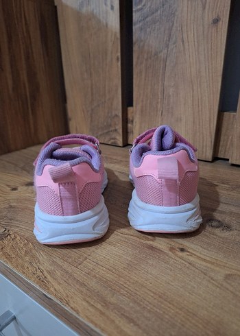 Kız Çocuk Pembe Cırtlı Spor Ayakkabı vicco ışıklı - Görsel 4