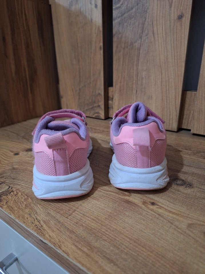 Kız Çocuk Pembe Cırtlı Spor Ayakkabı vicco ışıklı - Görsel 4