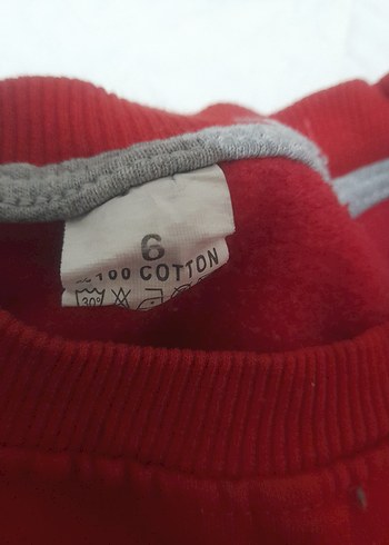 Erkek Çocuk Kırmızı Baskılı Sweatshirt - Görsel 3