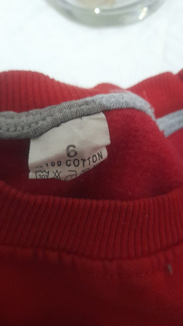 Erkek Çocuk Kırmızı Baskılı Sweatshirt - Görsel 3