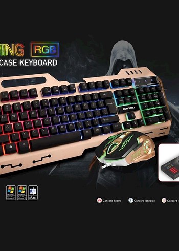 Bej Renk Kablolu Concord Klavye - Görsel 4