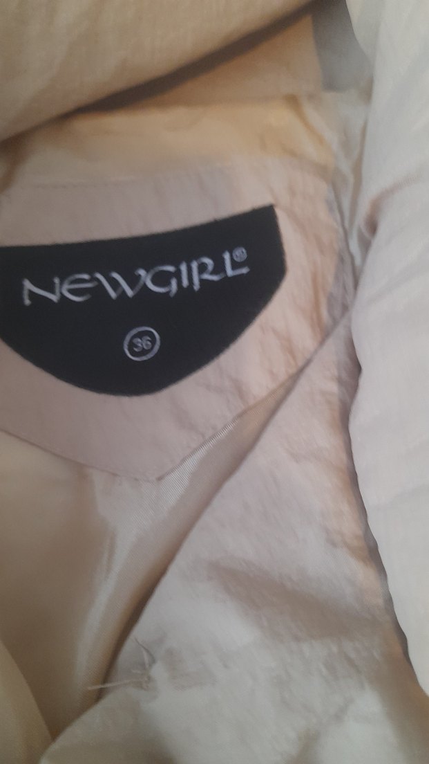 Bej Kuşaklı Midi Kadın Kışlık Mont - Görsel 2