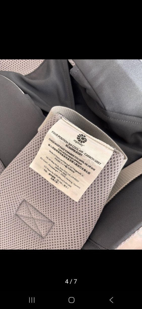 Gri Bebek Taşıyıcı Kanguru - Görsel 4