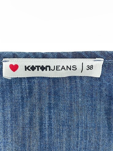 38 Beden mavi Renk Koton Bluz %70 İndirimli.