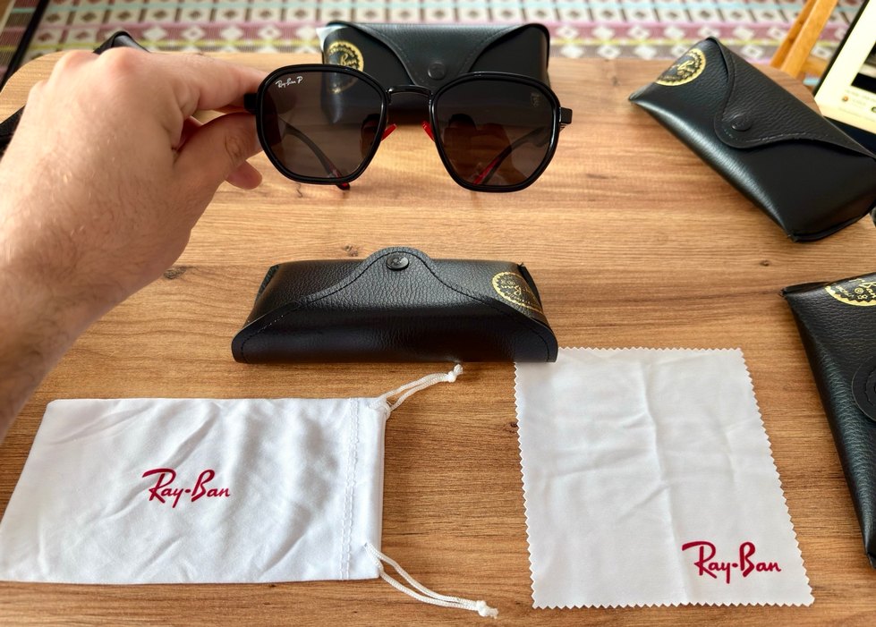 Polorize Siyah Rayban Erkek Güneş Gözlüğü - Görsel 5
