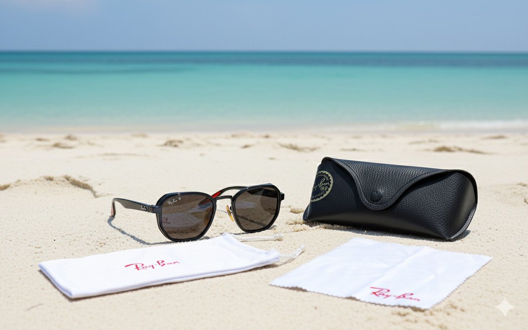 Polorize Siyah Rayban Erkek Güneş Gözlüğü - Görsel 2