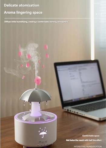 HAVA NEMLENDİRİCİ DÖNEN ŞEMSİYE (SIFIR) - Görsel 4